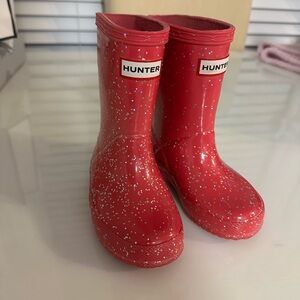 Hunter Sparkling Pink Kids' Boots